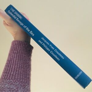 LP Vintage 1970 Shark Splendid Savage Sea Book Jacques & Philippe Cousteau